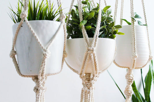 Handmade Macrame Plant Hanger, Hanging Planter, Indoor,