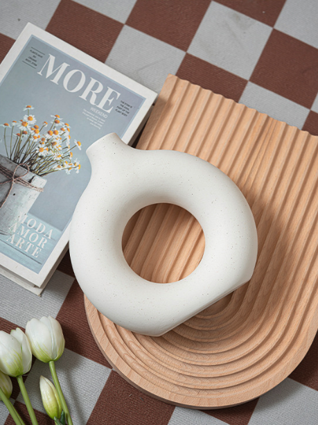 Modern Nordic Circle Ceramic Vase