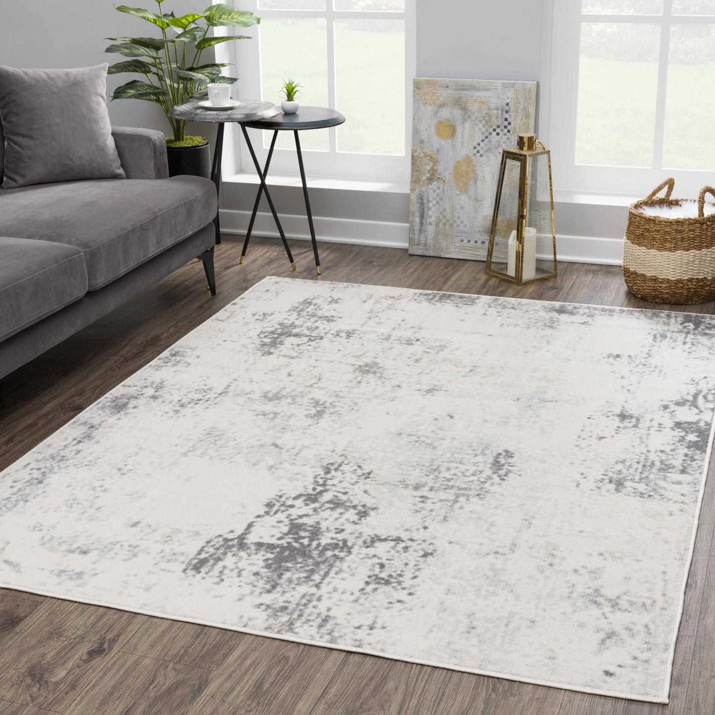 Tigris Gray & Ivory  Area Rug