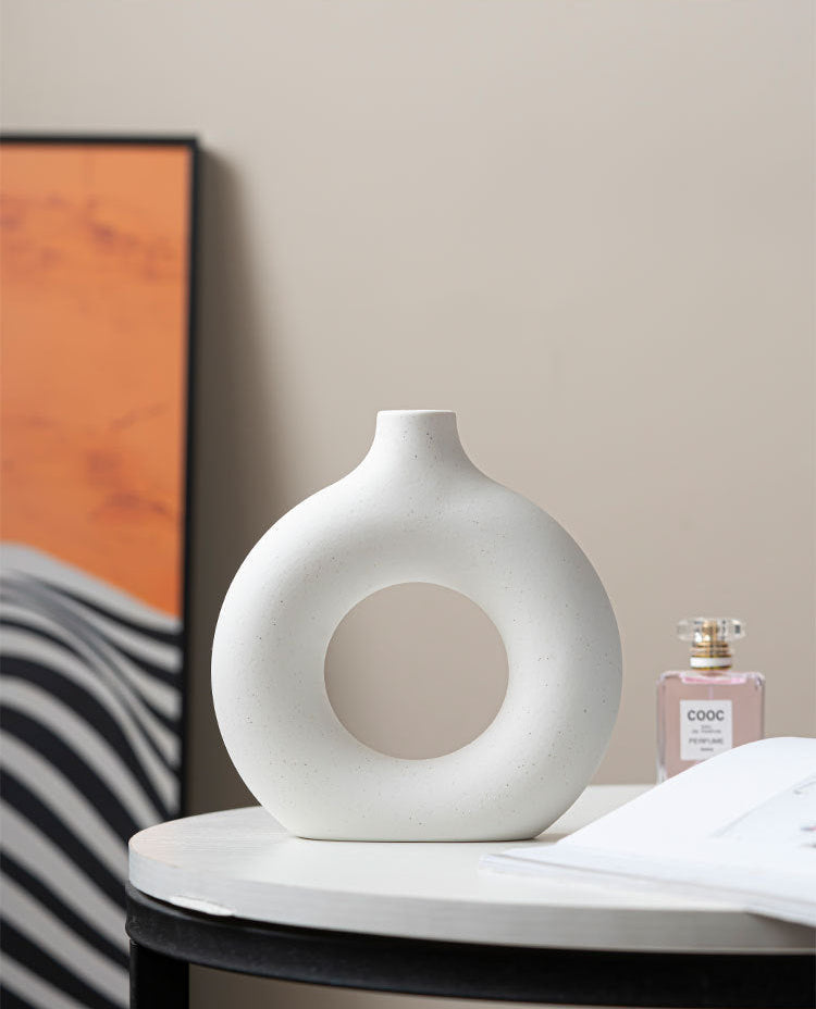 Modern Nordic Circle Ceramic Vase