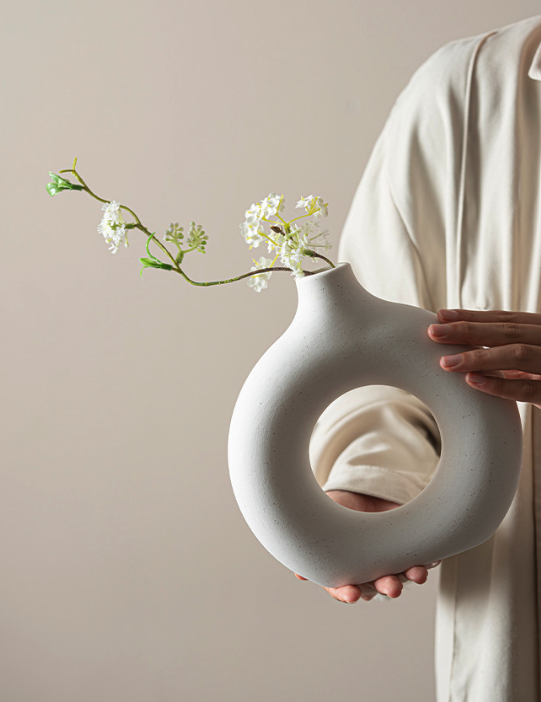 Modern Nordic Circle Ceramic Vase