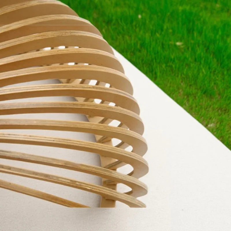 🪶 Wooden Bird Cage Pendant Lamp